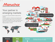 Tablet Screenshot of manuchar.com